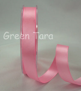 Green Tara Double-Sided Satin Ribbon - 6mm - Pink