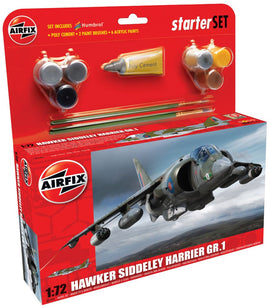 Airfix - Medium Starter Set - Hawker Siddeley Harrier GR.1 1:72 (Skill Level 2)