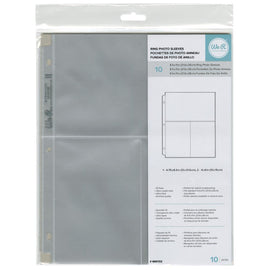 We R Memory Keepers - 8.5x11 inch 3-Ring-Page Protectors - (1) 4.75"x8.5" (2) 4"x6" Photo Sleeves (10 pk)