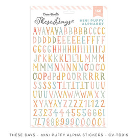 Cocoa Vanilla - These Days - Mini Puffy Alphabet Stickers