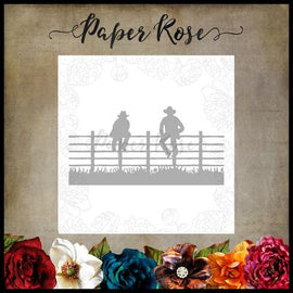 Paper Rose - Men Sitting on Fence Die