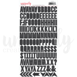Uniquely Creative - Alphabet Stickers - Black Upper Case
