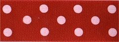 Berisfords Essentials Ribbon - Polka Dot Red