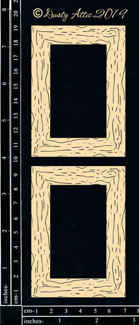 Dusty Attic - "Mini Frames - Woodgrain"