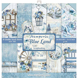 Stamperia - Blue Land - 12x12 Paper Pack