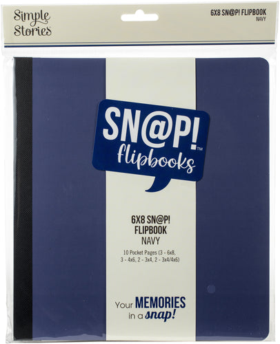 Simple Stories - Sn@p! Flipbooks - 6x8 Sn@p Flipbook - Navy