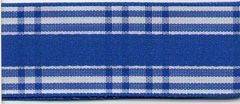 Berisfords Candy Check Ribbon - Royal Blue