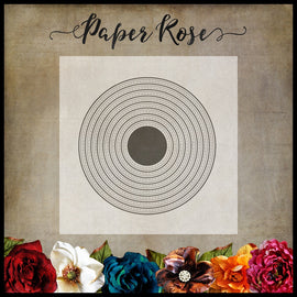 Paper rose - Stitched Circles Die Set