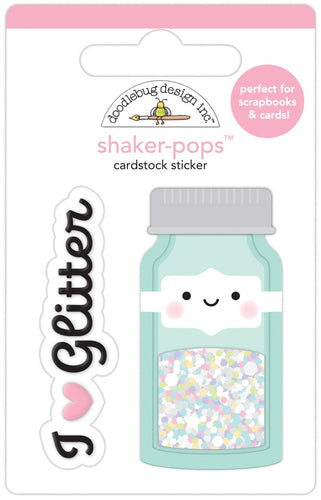 Doodlebug Design Inc - Shaker-Pops Cardstock Sticker - Glitter Jar