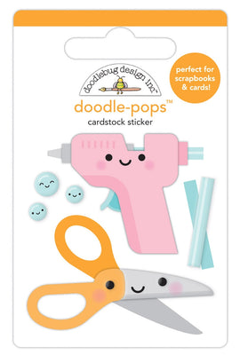 Doodlebug Design Inc - Doodle-Pops Cardstock Sticker - Cute & Crafty