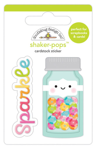 Doodlebug Design Inc - Shaker-Pops Cardstock Sticker - Sequin Jar