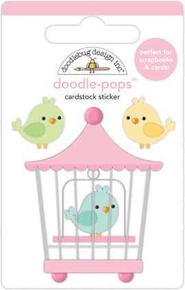 Doodlebug Design Inc - Doodle-Pops Cardstock Sticker - Home Tweet Home