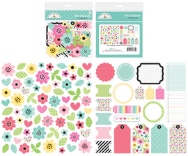 Doodlebug Design Inc - My Happy Place - Bits & Pieces (Die-Cuts) (95pcs)