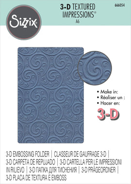 Sizzix - 3D Textured Impressions A6 - Ornamental Spiral (666054)
