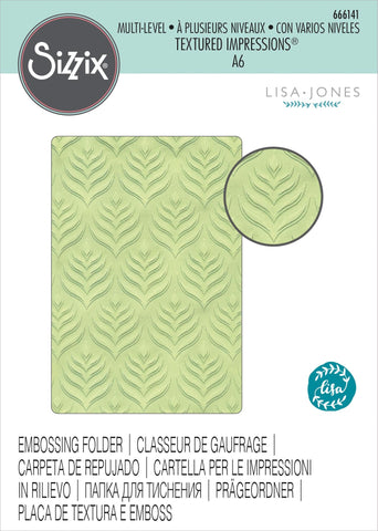 Sizzix - Lisa Jones 3D Multi Level Textured Impressions A6 - Palm Repeat