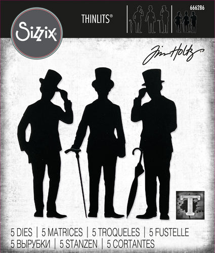 Sizzix - Tim Holtz Thinlits - Gentlemen (666286)
