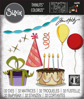 Sizzix - Tim Holtz Thinlits - Celebrate Colorize (666285)