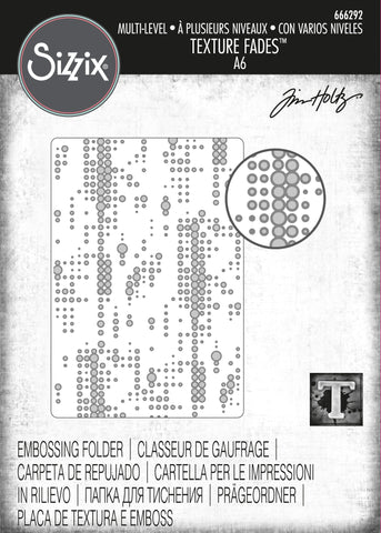 Sizzix - Tim Holtz 3D Multi Level Textured Fades A6 - Dotted (666292)