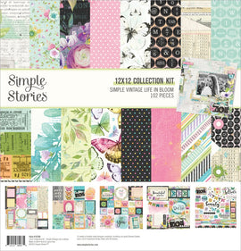 Simple Stories - Simple Vintage Life in Bloom - 12x12 Collection Kit with Sticker Sheet