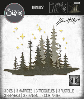 Sizzix - Tim Holtz Thinlits - Forest Shadows (666334)