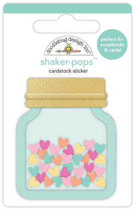 Doodlebug Design Inc - Shaker-Pops Cardstock Sticker - Saving all my Love