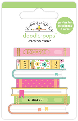 Doodlebug Design Inc - Doodle-Pops Cardstock Sticker - Book Club