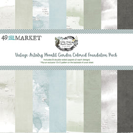 49 and Market - Vintage Artistry Moonlit Garden - 12x12 Colored Foundations Collection Pack