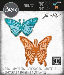 Sizzix - Tim Holtz Thinlits - Vault Scribbly Butterfly (666564)
