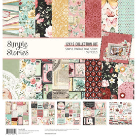 Simple Stories - Simple Vintage Love Story - 12x12 Collection Kit with Sticker Sheet
