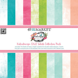 49 and Market - Kaleidoscope - 12x12 Collection Pack - Solids (New Size - 10 Sheets)
