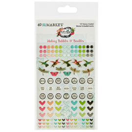 49 and Market - Kaleidoscope - Wishing Bubbles & Baubles Epoxy Stickers