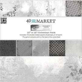 **Pre-Order** 49 and Market - Color Swatch Charcoal - 12x12 Collection Pack (ETA End Mar 24)