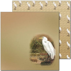 Craft Co - Pavlova NZ Birds - 12x12 Paper Kotuku (PV12002)