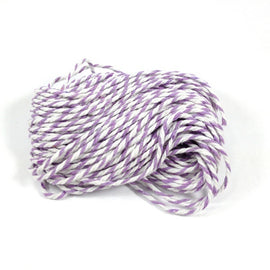 Artfull Embellies - Baker's Twine - Mauve/White