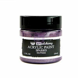 Prima Marketing - Finnabair Art Alchemy - Sparks Acrylic Paint - Iris Potion