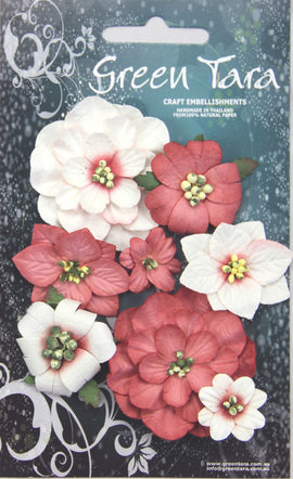Green Tara Flowers - Fantasy Blooms - Red