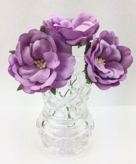 Green Tara Flowers - Wild Roses 4cm - Lavender