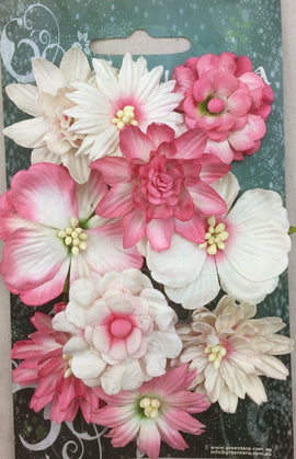 Green Tara Flowers - Cornflowers - Hot Pink