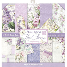 Stamperia - 12x12 Paper Pack - Lilac Flowers