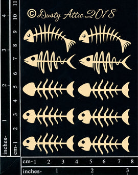 Dusty Attic - "Mini Skeleton Fish"