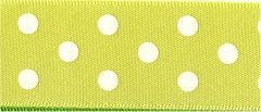 Berisfords Essentials Ribbon - Polka Dot Yellow
