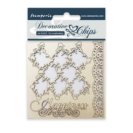 Stamperia - Decorative Chips - Lace and Border (9.5x9.5cm)