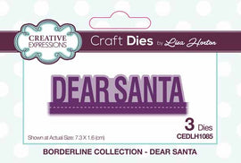 Creative Expressions Dies by Lisa Horton - Borderline Collection - Dear Santa