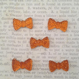 Artfull Embellies - Crystal Sparklets Bows - Orange