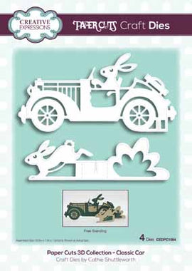 Creative Expressions Dies by Cathie Shuttleworth - Paper Cuts 3D Collection - Classic Car