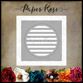 Paper Rose - Circle with Lines Die