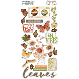 49 and Market - Vintage Artistry In The Leaves - Chipboard Stickers