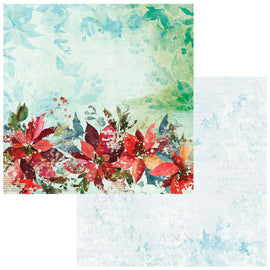 49 and Market - ARToptions Holiday Wishes - 12x12 Paper "Poinsettia Dreams"