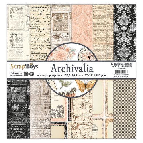 Scrapboys - Archivalia - 12x12 Paper Pad