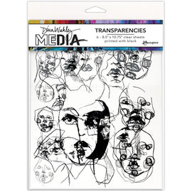 Ranger - Dina Wakley Media - Transparencies - Abstract Portraits Set 1